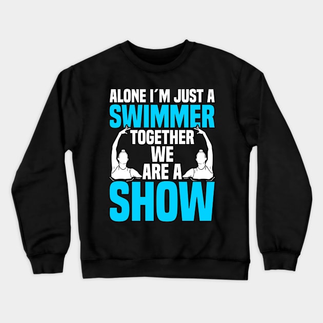 Synchronized Swimming Swimmer Crewneck Sweatshirt by medd.art